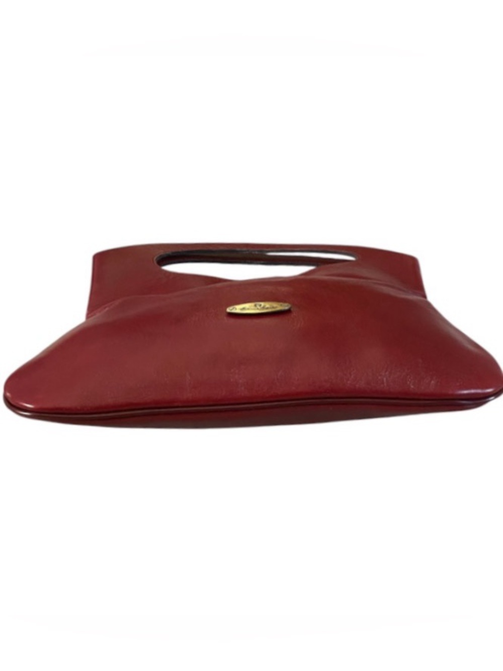 Vintage Etienne Aigner burgundy leather satchel - Picture 5 of 11